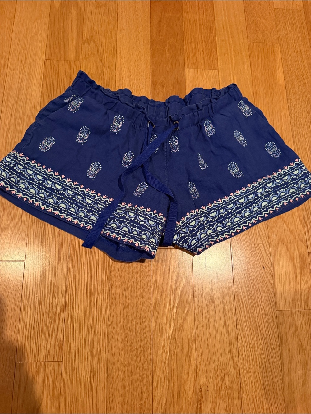 Lilly Pulitzer Women’s Blue Printed Drawstring Shorts